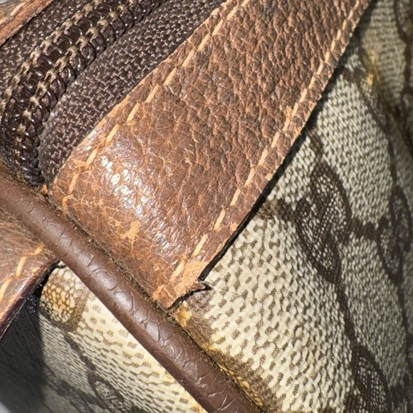 100% Authentic Vintage GUCCI Sherryline Boston Bag - Picture 12 of 15